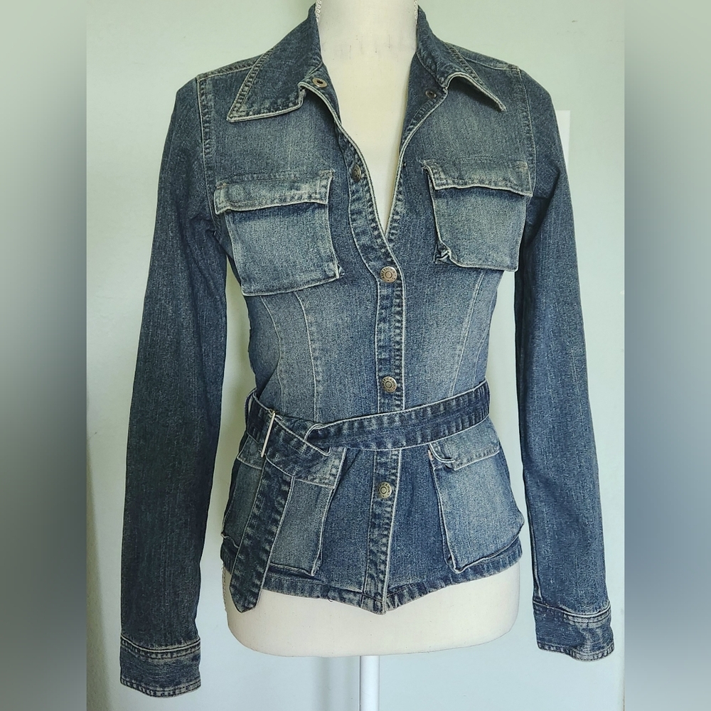 Denim Belted Jacket